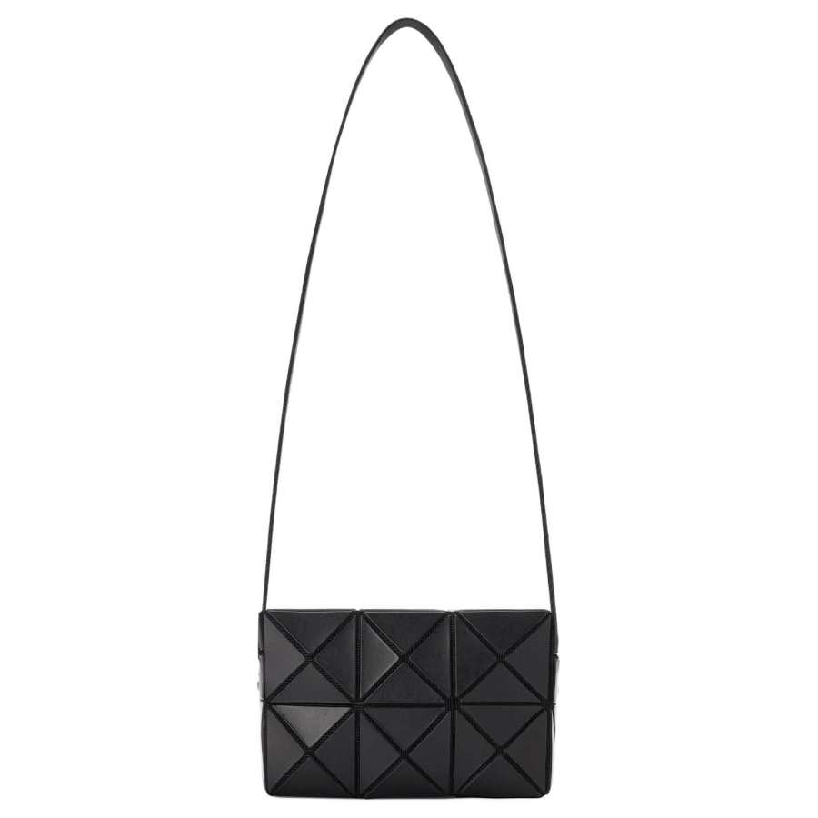 ISSEY MIYAKE Cuboid Polyvinyl Chloride Resin Crossbody Bags Women's Black