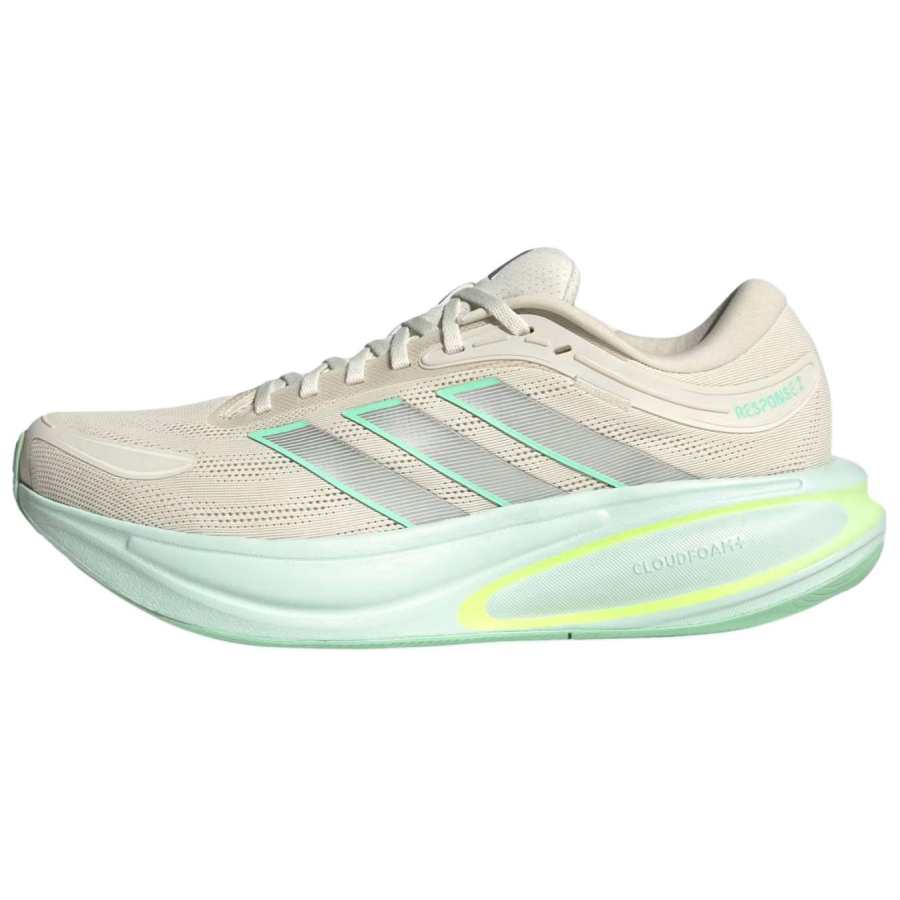 Adidas Adidas Response 2.0 Running Shoes Men's Low Top White/Silver Metallic/Mint Green