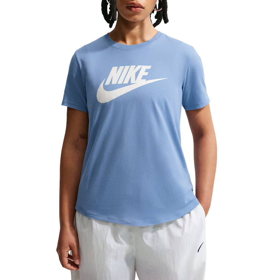 Nike Nike Sportswear Essentials T Shirts Women's Work Blue Crew Neck