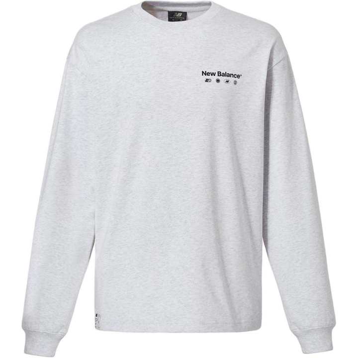 New Balance New Balance T Shirts Unisex Light Gray Crew Neck