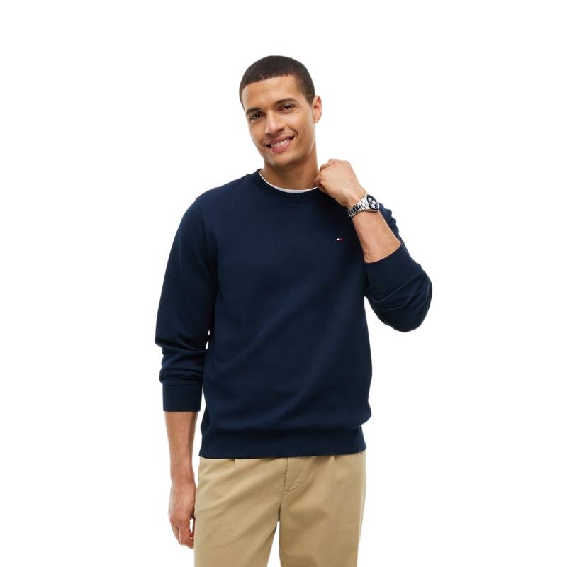 Tommy Hilfiger Sweatshirts Men's Navy Blue DW5 Crew Neck Moderate Other