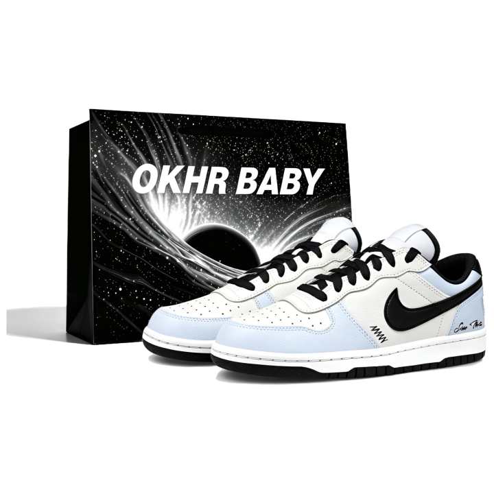 Nike Nike Big Skateboard Shoes Unisex Low Top Black Blue