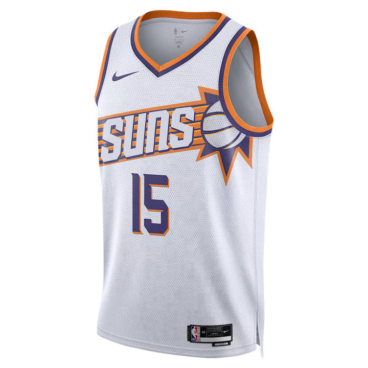 Nike Nike DRI FIT NBA Basketball Jerseys Men's White V Neck Moderate