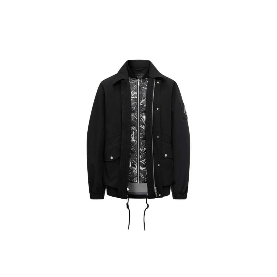 Moose Knuckles Moose Knuckles Down Jackets Men's Black Stand Collar Moderate