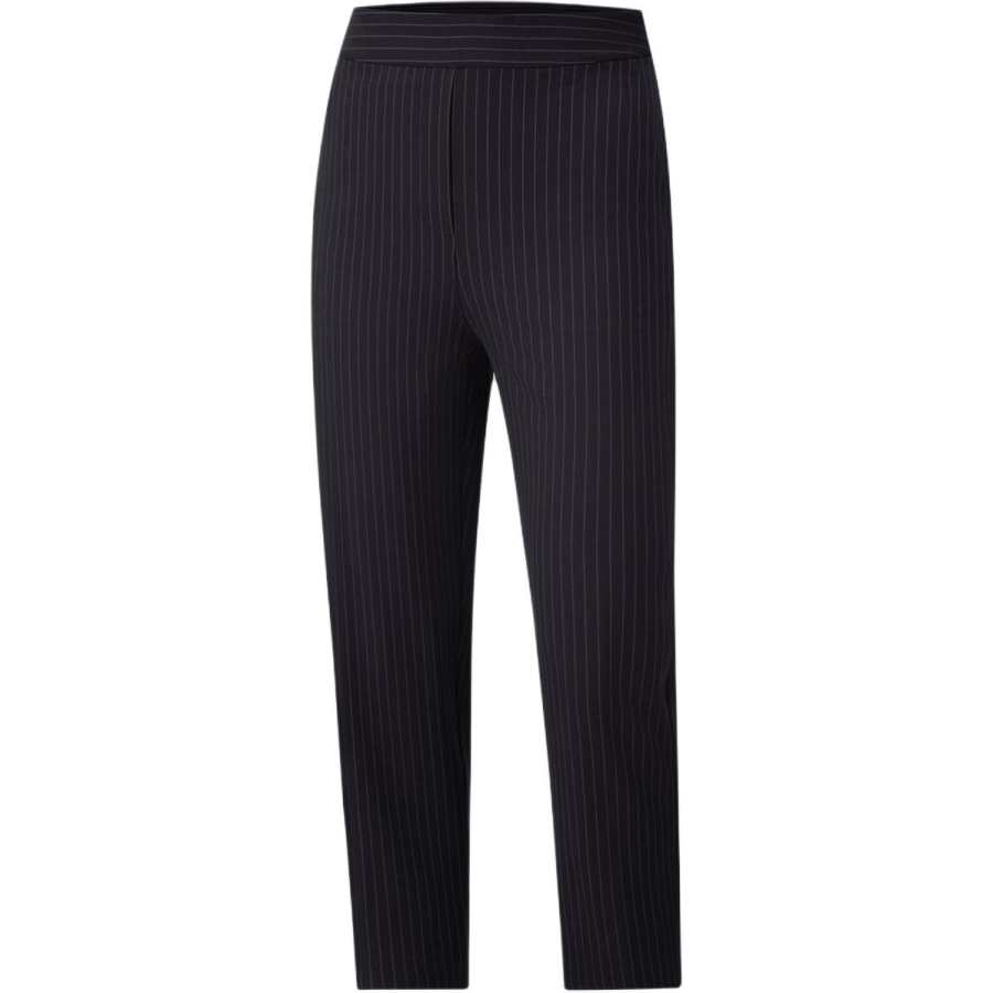 Lululemon Casual Pants Women's Classic Marine Blue/Light Ivory White Moderate Cuffed Pants