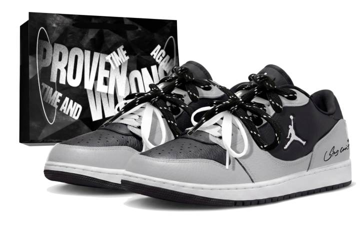 Jordan Jordan COURT CONNECT Skateboard Shoes Men's Low Top Black Gray Color