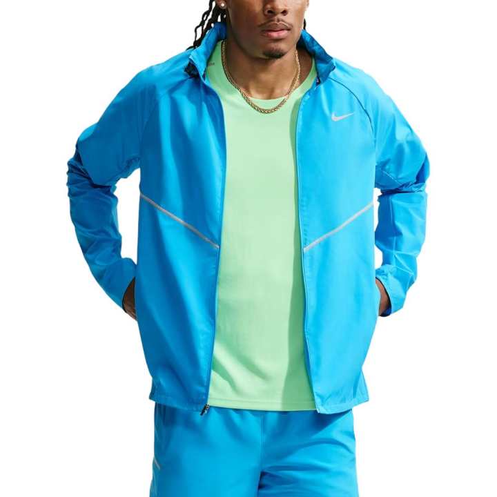 Nike Nike MILER Running Jackets Men's Light Trendy Blue Stand Collar Moderate