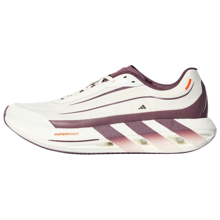 Adidas Adidas HYPERBOOST Running Shoes Unisex Low Top Jade White/Dark Purple/Impact Orange