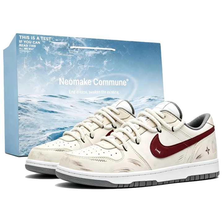 Nike Nike Big Skateboard Shoes Men's Low Top White, Gray