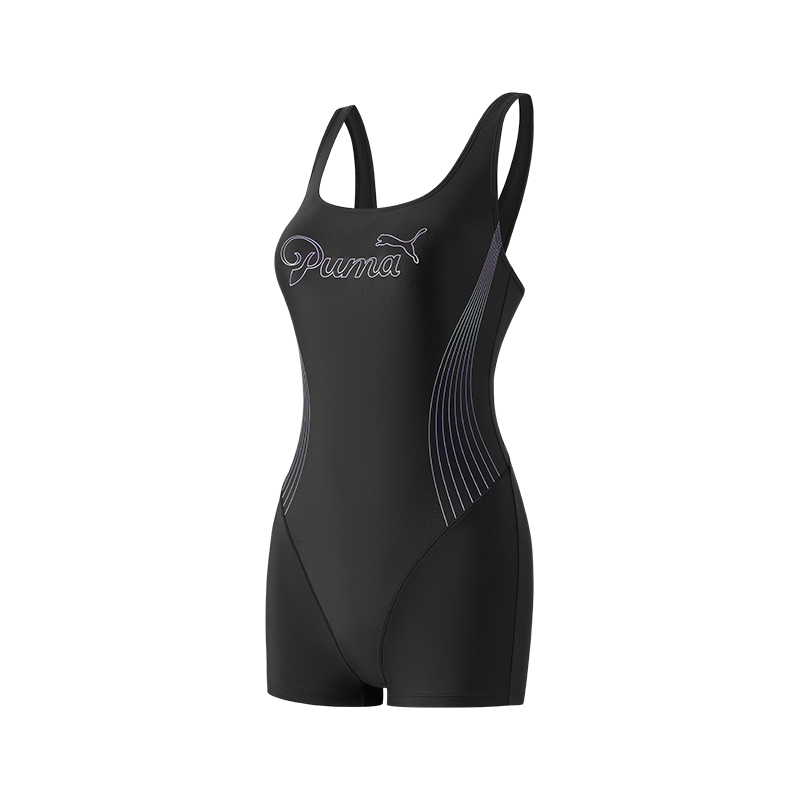 PUMA One Piece Swimsuits Women's PUMA Black Thin