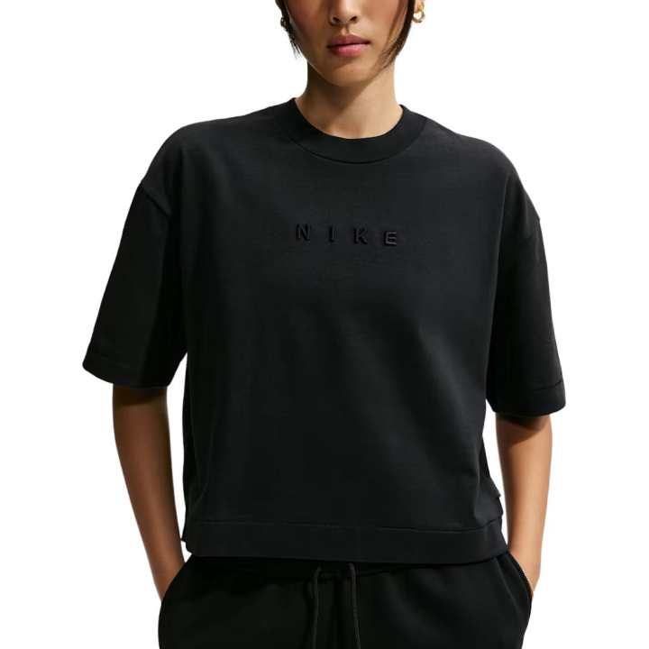 Nike Nike Sportswear T Shirts Women's Black Crew Neck Moderate