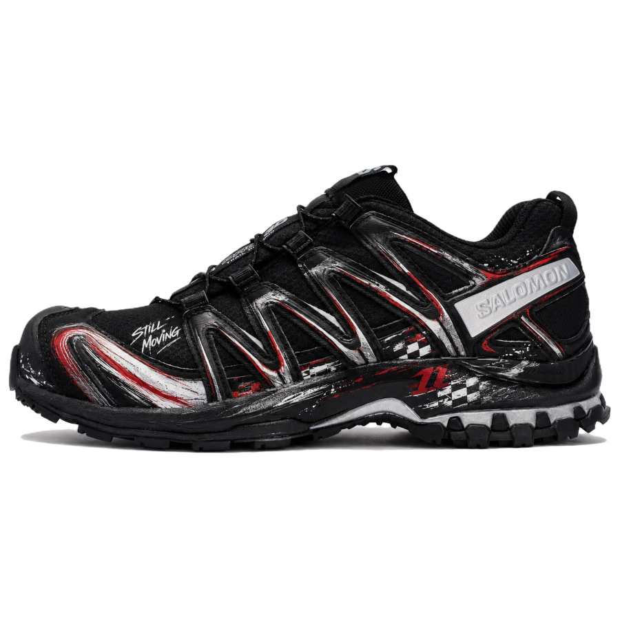 SALOMON XA PRO 3D Trail Running Shoes Unisex Low Top Red/Silver