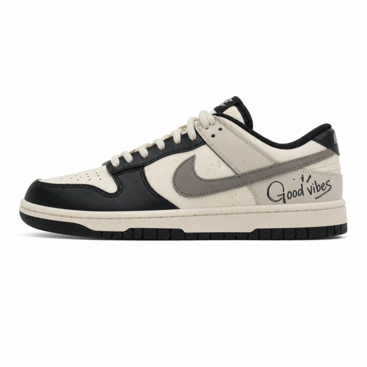Nike Nike Dunk Skateboard Shoes Unisex Low Top Gray Black White