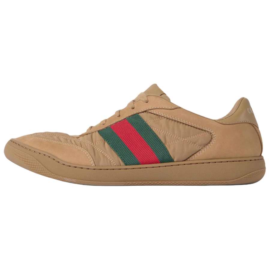 GUCCI Screener Skateboard Shoes Men's Low Top Brown