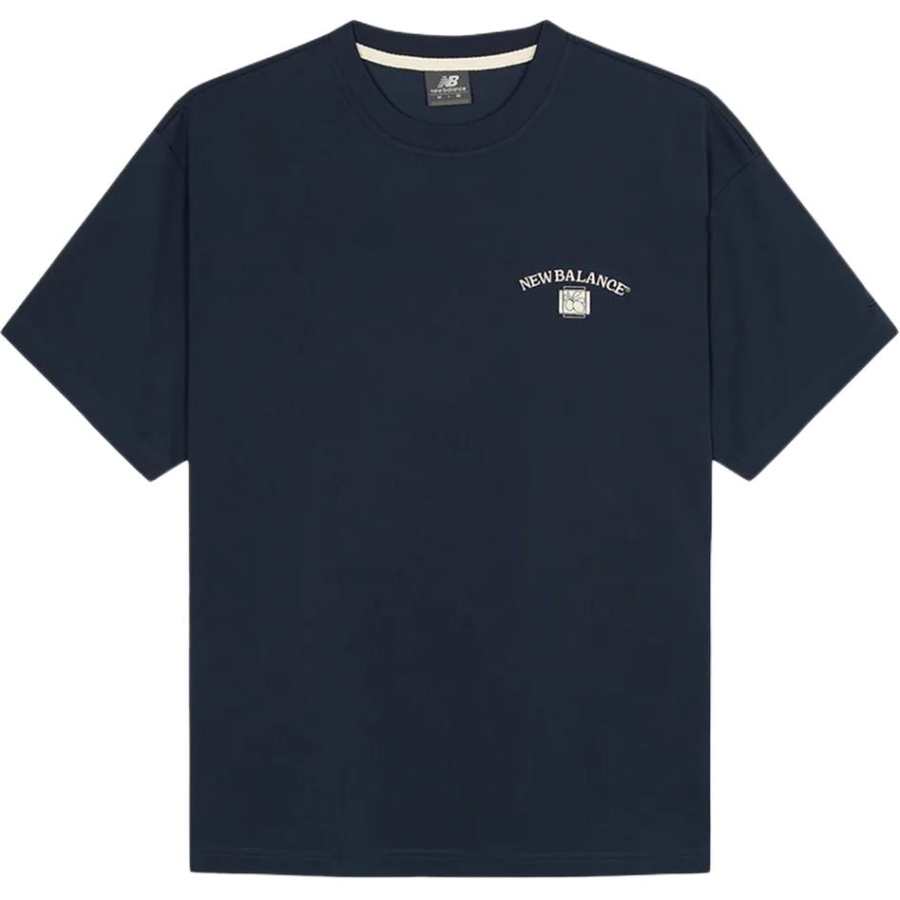 New Balance New Balance T Shirts Men's Marine Blue Crew Neck