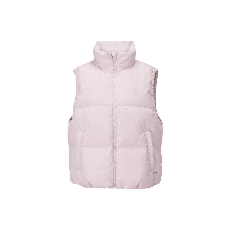 Skechers Down Vests Women's Tranquil Orchid Purple 0239 Stand Collar Moderate