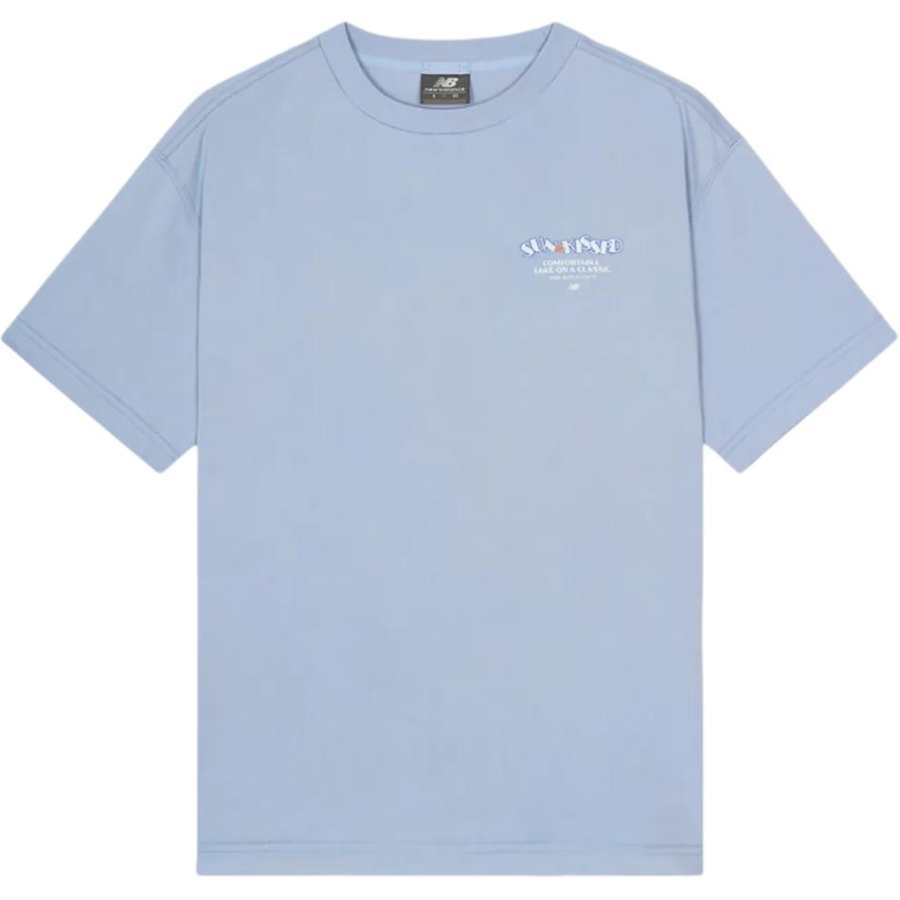 New Balance New Balance T Shirts Unisex Blue Crew Neck Other