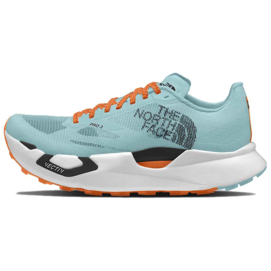 THE NORTH FACE Trail Running Shoes Unisex Low Top Canal Blue & Papaya