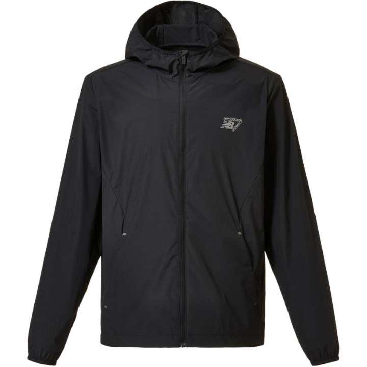 New Balance New Balance Jackets Men's Black Hooded Non Detachable Moderate