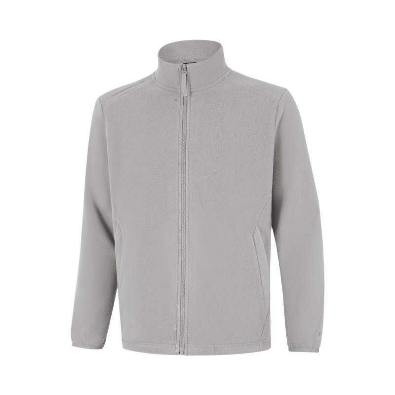 Li-Ning Li Ning Velvet Jackets Men's Storm Cloud Gray Stand Collar Moderate Straight Fit