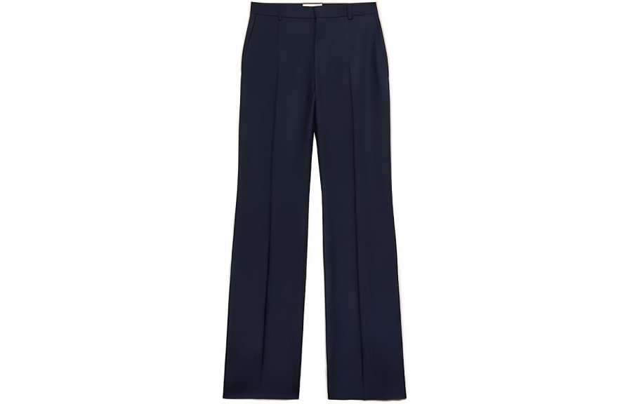AMIPARIS Ami Straight Leg Pleat Detailed Pants