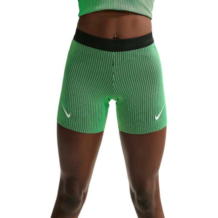 Nike Nike Dri FIT ADV Running Shorts Women's Iridescent Green/Black/White/White Moderate