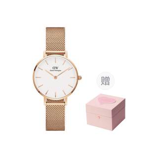 DW/DanielWellington Daniel Wellington 28mm DW Golden Flow Watch Wrist Watches Quartz Movement Stainless Steel Watchband White Dial