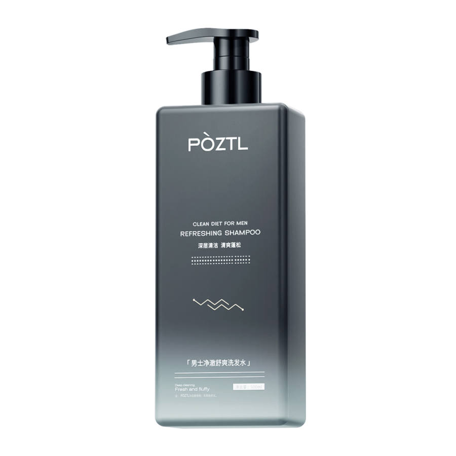 POZITINGLAN Clear And Refreshing Men's Shampoos Oil Control Dandruff Treatment Itch Relief 500ml/500ml*2/500ml*3