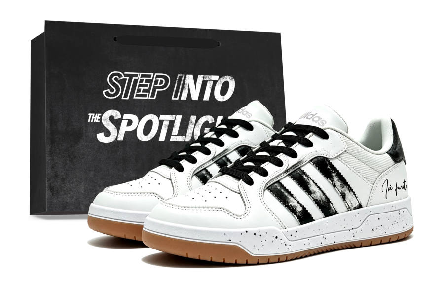 Adidas Adidas ENTRAP Skateboard Shoes Unisex Low Top Black White