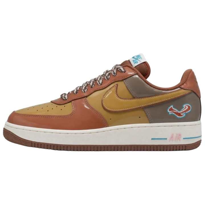 Nike Nike Air Force 1 Skateboard Shoes Unisex Low Top Brown White