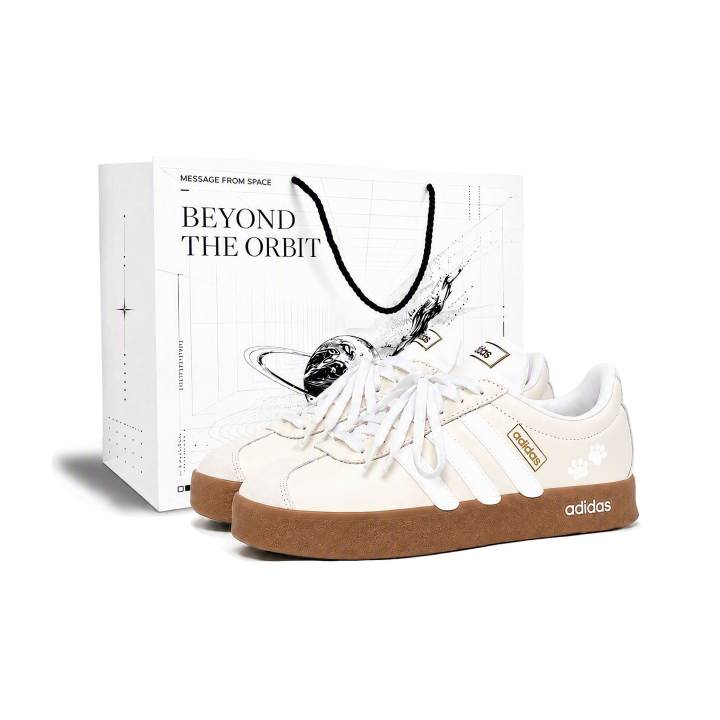 Adidas Adidas Vl Court Classic German Army Trainers Unisex Low Top White/Beige