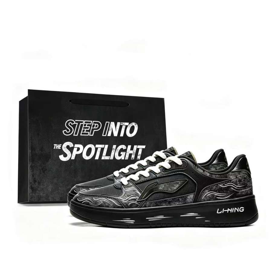 Li-Ning Li Ning Sycee Skateboard Shoes Unisex Low Top Black Pink