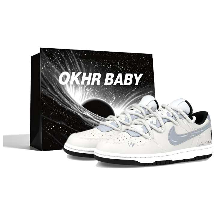 Nike Nike Big Skateboard Shoes Unisex Low Top Gray Blue