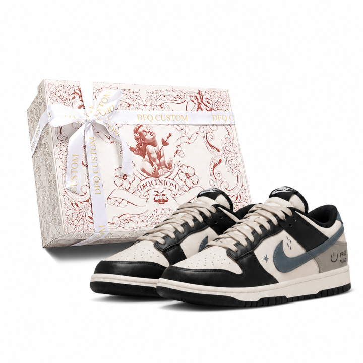 Nike Nike Dunk Skateboard Shoes Unisex Low Top Gray Black White