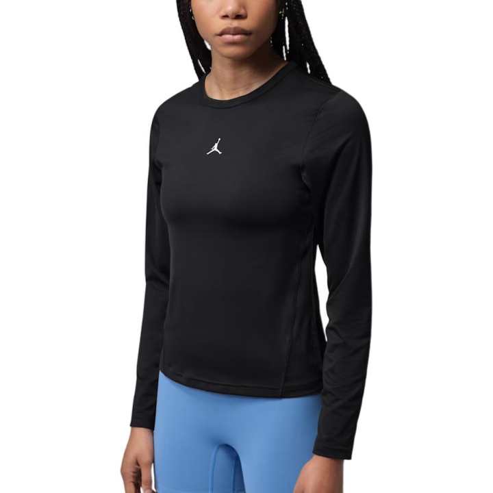Jordan Jordan Sport Quick Dry T Shirts Women's Black/White Crew Neck Moderate