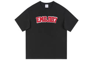 Emoji T Shirts Unisex Crew Neck Moderate Straight Fit