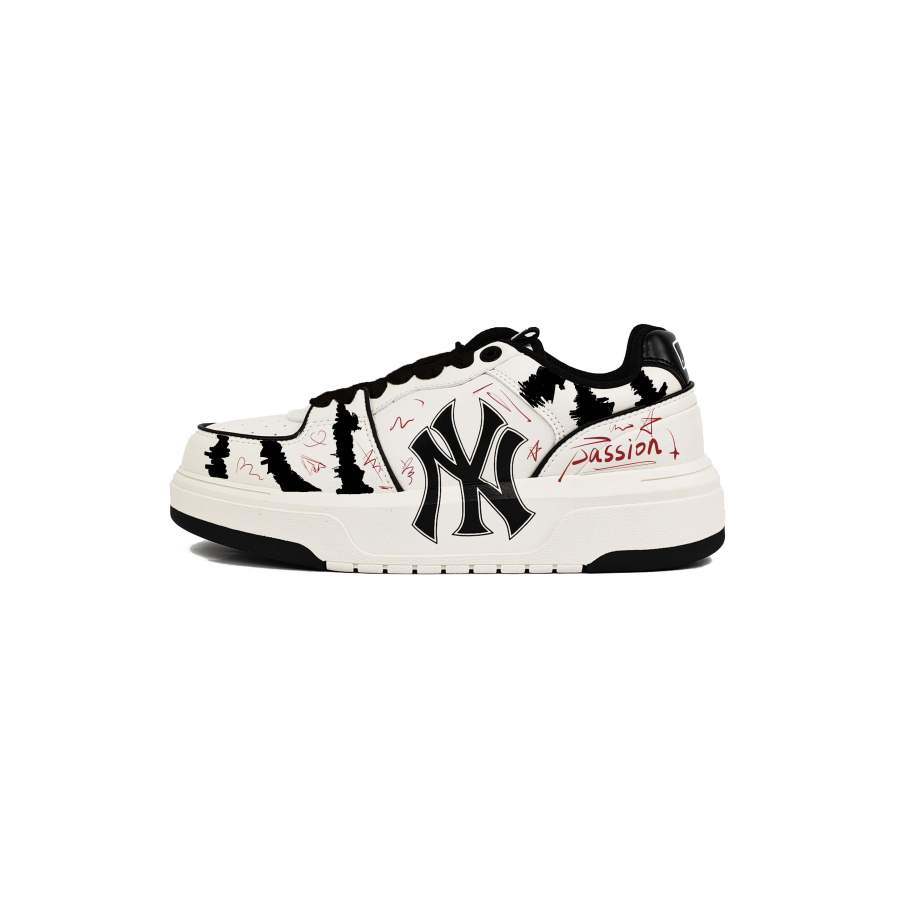 MLB Chunky Liner Skateboard Shoes Unisex Low Top White Black Red Color Block