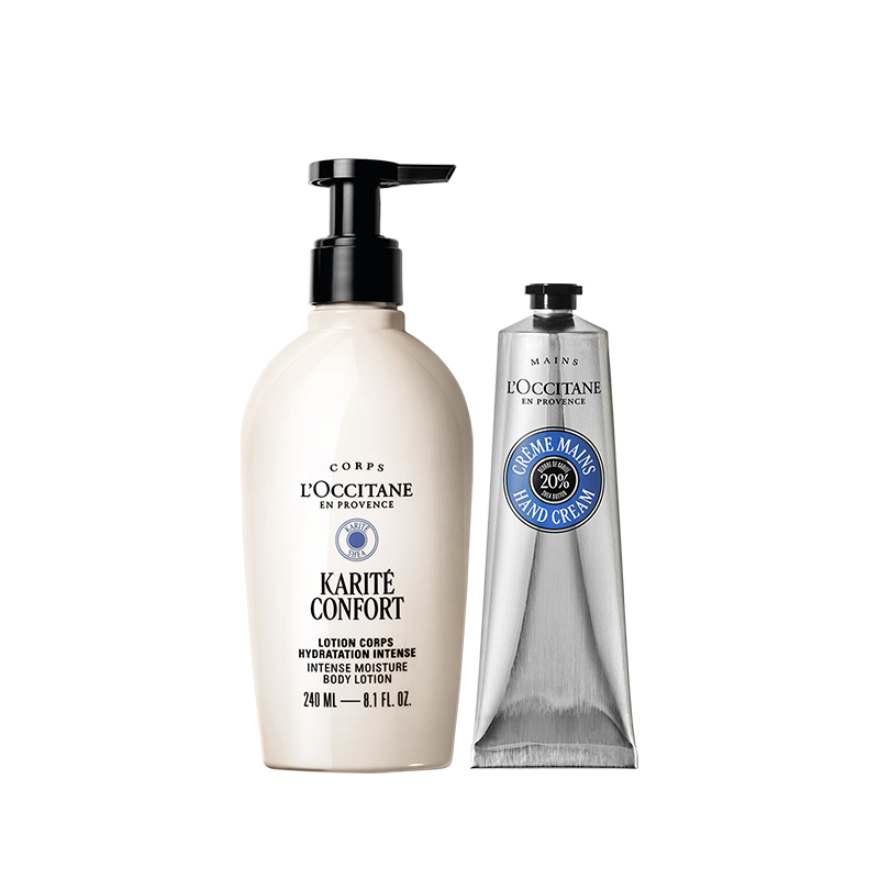 LOCCITANE Shea Body Hand Cream Care Kits Soothing Skin Aromatic Effect 250ml+30ml/250ml+150ml
