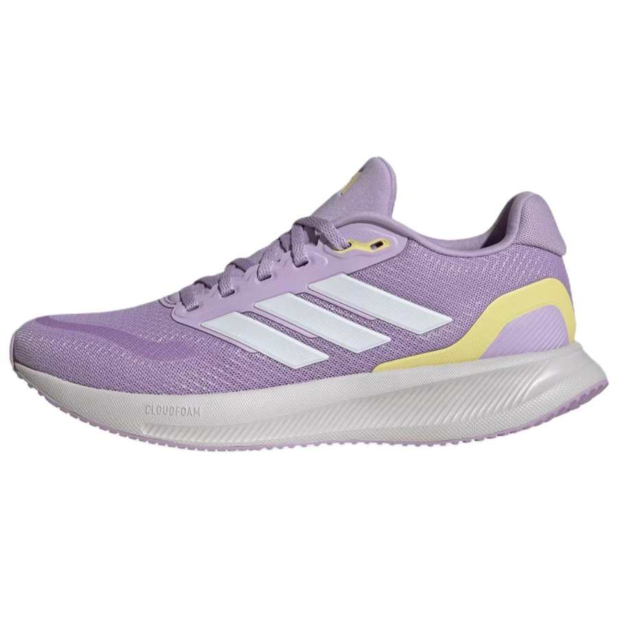 Adidas Adidas RUNFALCON 5 Running Shoes Women's Low Top Pink Plum/Cloud White/Orange Tone