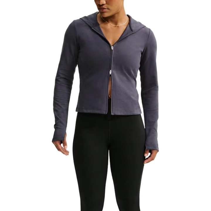 Nike Nike Sportswear Jackets Women's Gray Plaid/Gray Plaid/White Hooded Non Detachable Thin