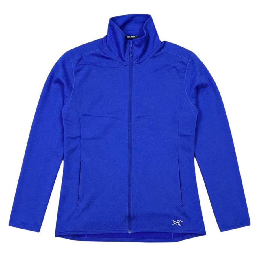 Arcteryx KYANITE Fleece Tops Women's Ultramarine Blue/Vitality Stand Collar Moderate