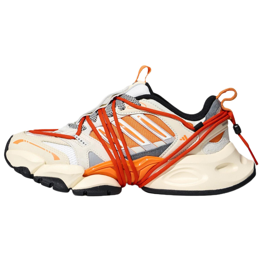 Adidas Adidas XLG RUNNER DELUXE 2.0 Running Shoes Unisex Low Top Ivory/Bright White/Pure Orange