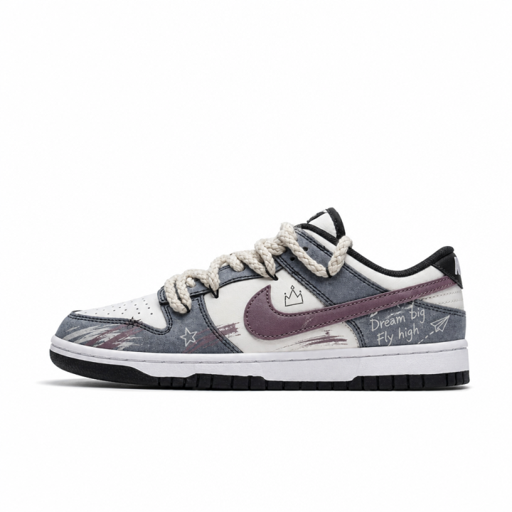 Nike Nike Dunk Skateboard Shoes Unisex Low Top Gray Black White