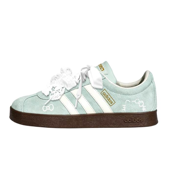 Adidas Adidas VL COURT 2.0 German Army Trainers Unisex Low Top Green/White/Brown