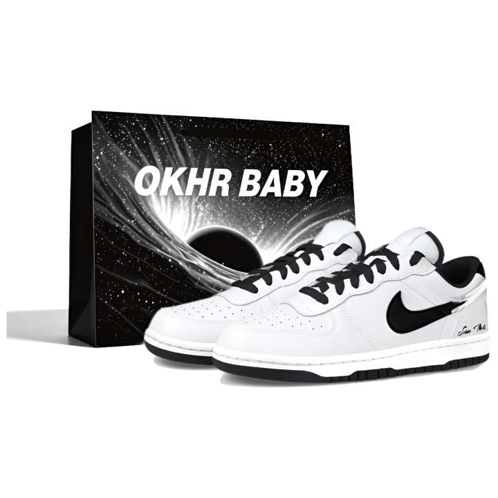 Nike Nike Big Skateboard Shoes Unisex Low Top Black White