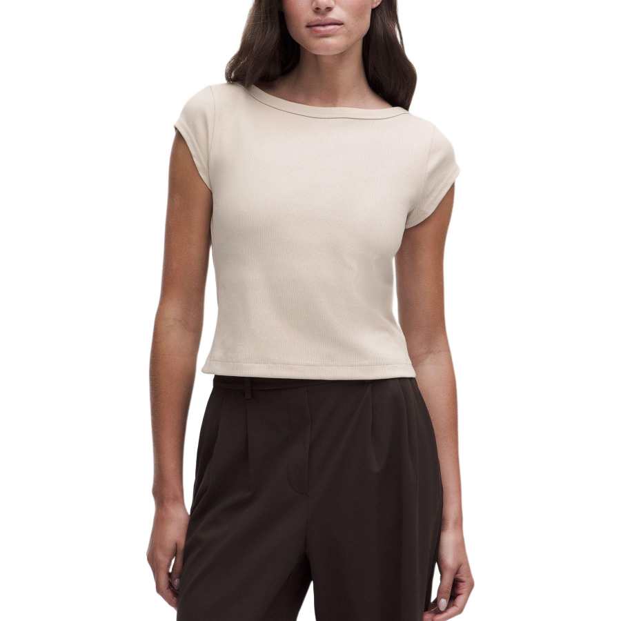 Lululemon T Shirts Women's Sand Money Brown Other