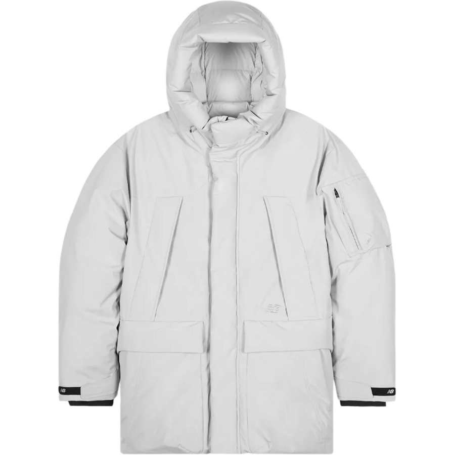 New Balance New Balance Down Jackets Unisex Gray Hooded Non Detachable Moderate