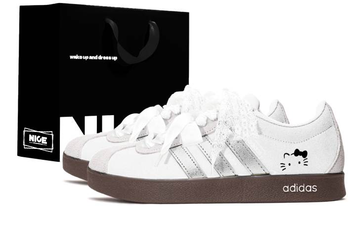 Adidas Adidas Vl Court Classic German Army Trainers Unisex Low Top White