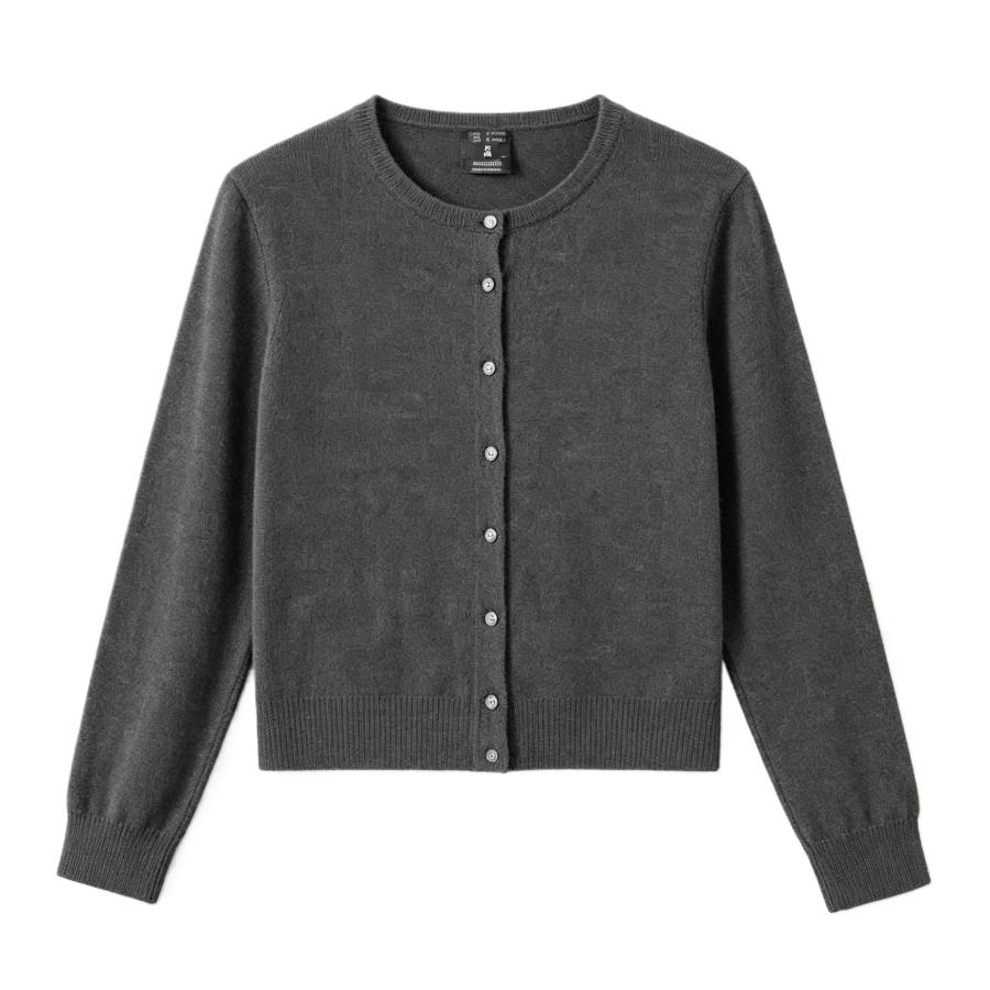 Skechers Knitwear Women's Smoky Gray 013P Crew Neck Moderate