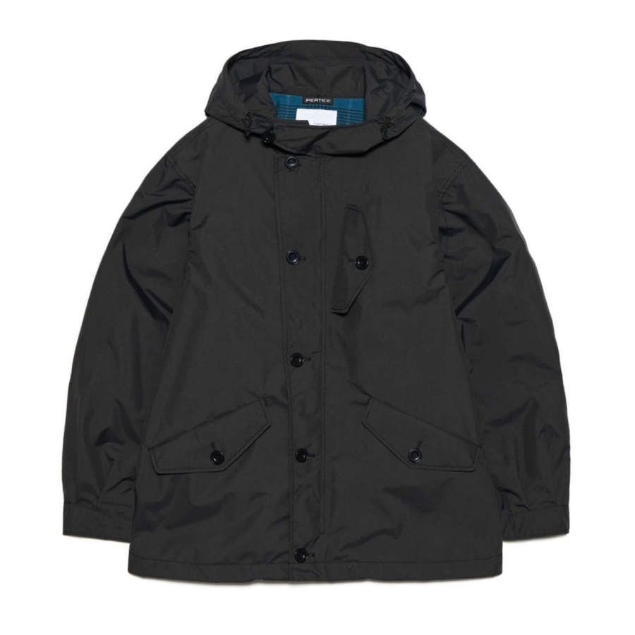 Nanamica Jackets Unisex Black Hooded Non Detachable Moderate